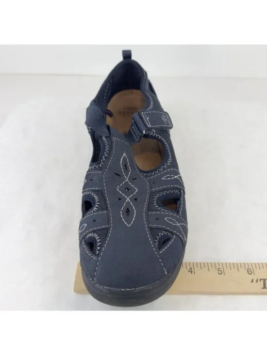 Earth Origins Eliah Fisherman Sandals Womens Size 10M Navy Blue Marine Closed - Picture 12 of 14